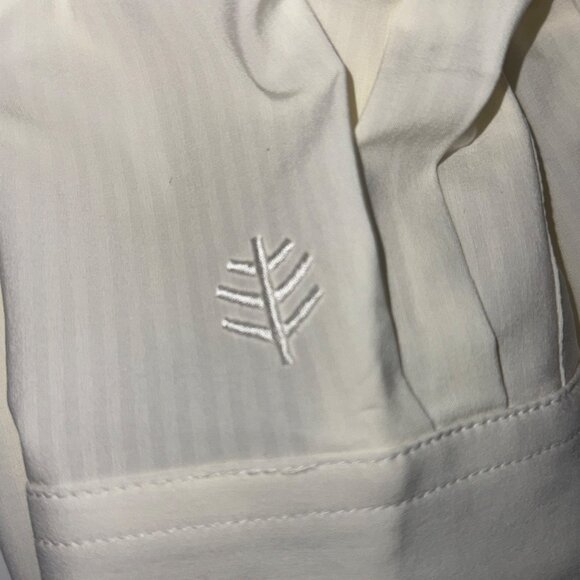 Coolibar Fiera Smart Shirt Mens M White UPF 50+ Polyester Spandex UV Protection - Picture 8 of 8